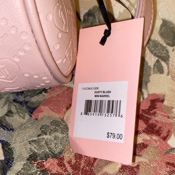 JUICY COUTURE MINI BARREL CROSSBODY BAG DUSTY BLUSH NWT - Picture 2 of 6